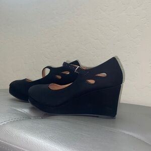Girls Wedge Mary Jane Heels